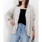 ショッピングVita カーディガン UV加工リネンライクVネックカーディガン レディース