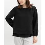 ブラウス シャツ 裾レイヤード風ブラウス レディース