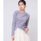 tシャツ アシメドレープカットソー レディース