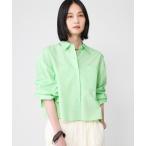 ブラウス シャツ ショートタイプライターシャツ レディース