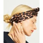 スカーフ バンダナ 「manipuri/マニプリ」レオパードベグスカーフ　65×65 レディース