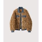 ムートンコート ボアコート ファーデニムドッキングコート Fur Denim Docking Coat レディース