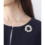 ブローチ ランダムパールリングブローチ「フォーマル/卒入/セレモニー/デイリー」 レディース