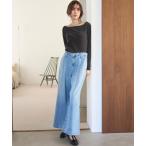  джинсы Denim Denim брюки [WEB ограничение 00 размер ] Roo z Fit tuck Buggy Denim брюки женский 