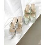 パンプス シアーチュールミュールパンプス 51117