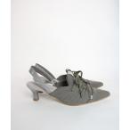 パンプス 「MAISON MAVERICK PRESENTS」Knit Lace-Up Heel Sneaker