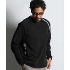 tシャツ 「BLACK LABEL」SORONA PONTE 3-EMBLEM L/SL TEE:ポンチ素材 スリーエンブレム ロンT メンズ