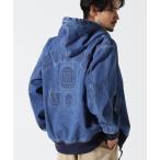 ブルゾン アウター 「直営店限定」DENIM SIGNATUR LOGO PARKA / デニム シグネチャーロゴ パーカー / AVIREX / ア