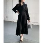 ワンピース ウエストマークカシュクール ロングドレス ワンピース 結婚式 二次会