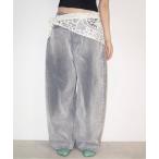 ジーンズ デニム デニムパンツ flocky wide denim PT / フロッキーデニムパンツ レディース