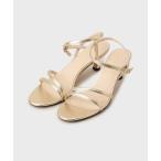 サンダル シャイニーナローサンダル レディース