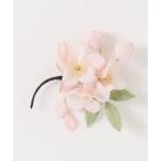 ブローチ 花びら舞い散る桜コサージュ レディース