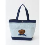 トートバッグ ロゴ&Teddyワッペン付きバッグ レディース