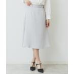 スカート ツイードヘリンボーンフレアスカート「洗濯機洗い可/イージーアイロン」