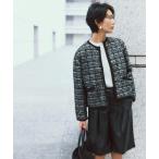 「Mila Owen」 ツイードジャケット 0 ブラック レディース