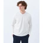 tシャツ ストレッチミラノリブ VネックロンT メンズ
