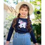 ショッピングスパンコール tシャツ ミラクルスパンコール長袖Tシャツ キッズ 子供服 女の子