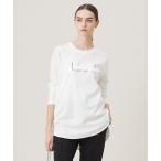 tシャツ シンプルジャージープリントTシャツ レディース