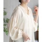 ブラウス シャツ HusHusH ドット柄ブ