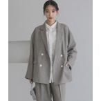 ジャケット テーラードジャケット メランジツイルジャケット　243330 レディース