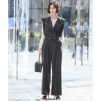 セットアップ 「2025SS」ショートタックベスト&タックパンツ セットアップ 上下セット「洗える」 レディース