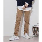 カーゴパンツ ストレッチくしゅくしゅカーゴパンツ メンズ レディース