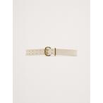 ベルト レザー ダブルパンチ ウエストベ