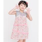 ワンピース レイヤード風ノースリーブワンピース キッズ 子供服 女の子