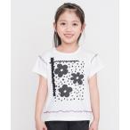 tシャツ フラワーモチーフTシャツ キッズ 子供服 女の子