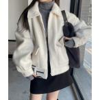 ショッピングアンドミー 「andme」 ブルゾン M アイボリー レディース