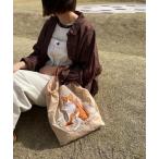 トートバッグ 「BALL＆CHAIN/ボールアンドチェーン」 D. BABY CAT 刺繍デザインナイロントートバッグ レディース