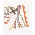 スカーフ バンダナ アクセサリーモチーフシルクスカーフ レディース