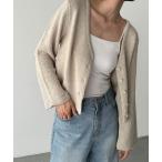ショッピングサマー カーディガン 「CANAL JEAN」 ニットカーディガン ONE SIZE ベージュ レディース