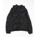 ショッピングnano 「NANO universe」 カモフラージュダウンジャケット L ブラック メンズ