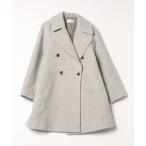 「green label relaxing」 チェスターコート 38 ライトグレー レディース