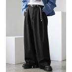  слаксы [MinoriTY] высшее ... материалы Classic двойной tuck широкий слаксы брюки багги осень одежда зима одежда мужской мужской женский 