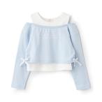 tシャツ レイヤード風短丈 長袖Tシャツ キッズ 子供服 女の子