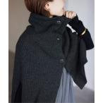 ショッピングポンチョ 「SLOBE IENA」 ニットポンチョ FREE ブラック レディース
