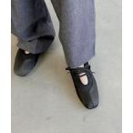 バレエシューズ パンプス サテンバレエレースアップシューズ