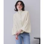 ジャケット ノーカラージャケット 「通勤・セレモニー対応/セットアップ対応」パール調ボタンフレアスリーブジャケット「洗濯機洗い可」 レディース