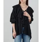 ブラウス シャツ 「新柄登場！」フリルカラーブラウス レディース