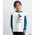 tシャツ 「Disney」「カイテキ天竺」ミッキーマウス/スケボーTシャツ キッズ 子供服 男の子 女の子