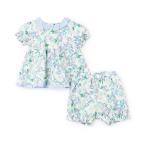 ベビー服 ロンパース ブロードプリントベビースーツ