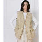 ジャケット ノーカラージャケット ツイードジレ「Lanificico Campore」 レディース