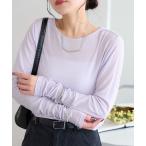 tシャツ 強撚フライスシアーロングスリーブ レディース