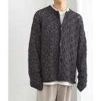  кардиган кабель сетка вырез лодочкой кардиган мужской 