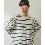 tシャツ 「WEB限定」MIXボーダーバスクロンTEE レディース