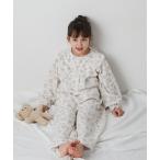ショッピングダブルガーゼ パジャマ フラワープリントダブルガーゼセパレートルームウェア キッズ 子供 女の子