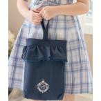 レッスンバッグ ロゴ刺繍フリルシューズバッグ キッズ 子供 女の子