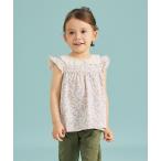 チュニック フリル袖チュニック(小花) キッズ 子供服 女の子